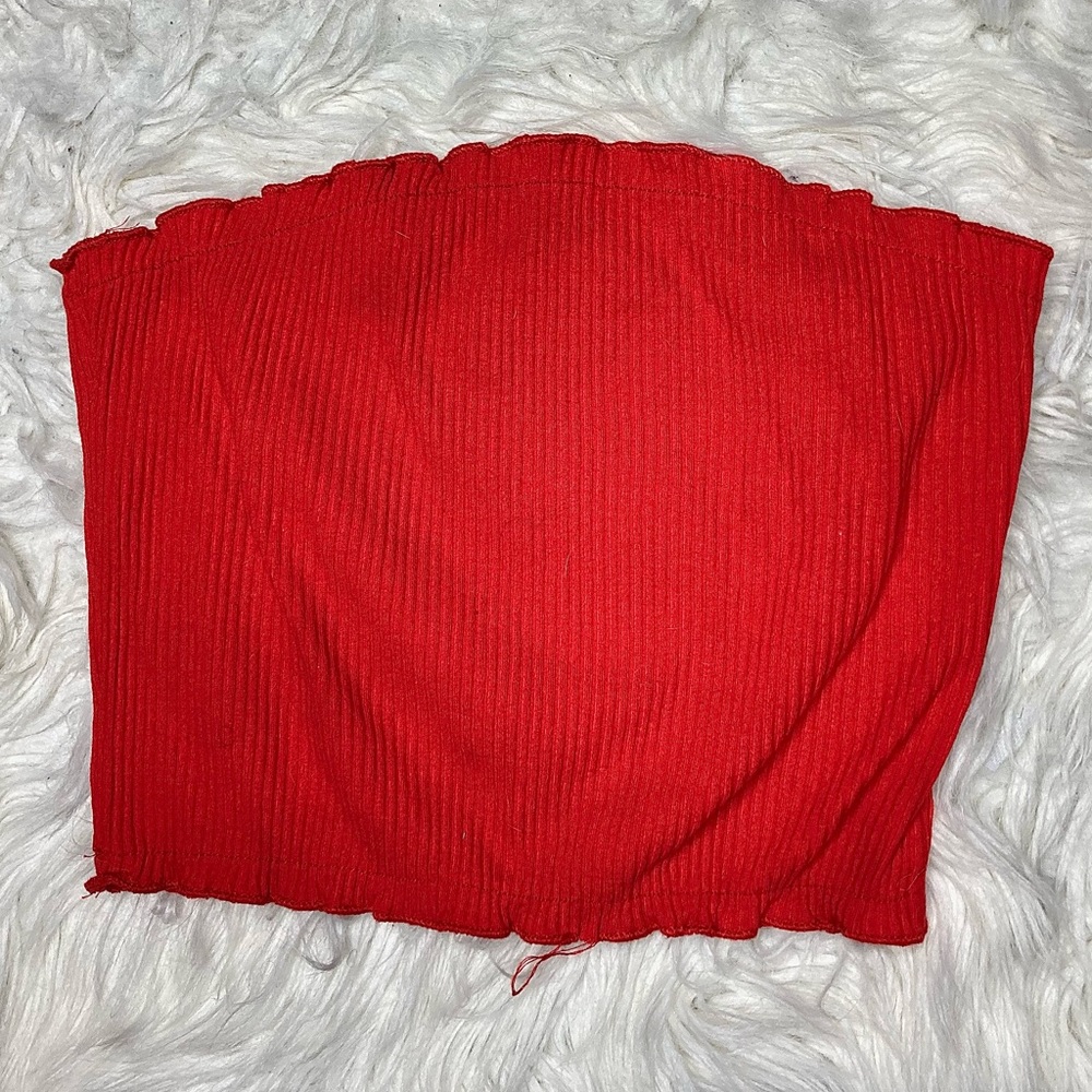 Zaful Red Strapless Top